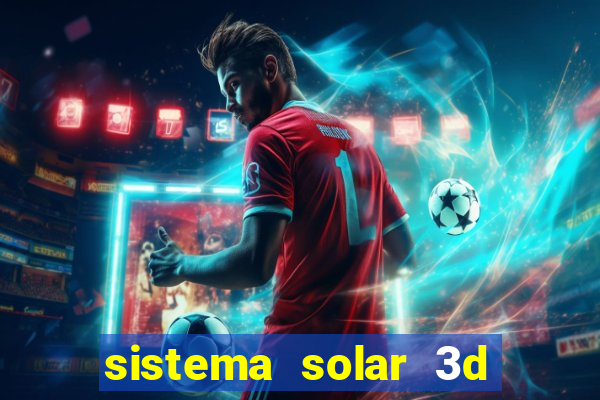 sistema solar 3d em movimento